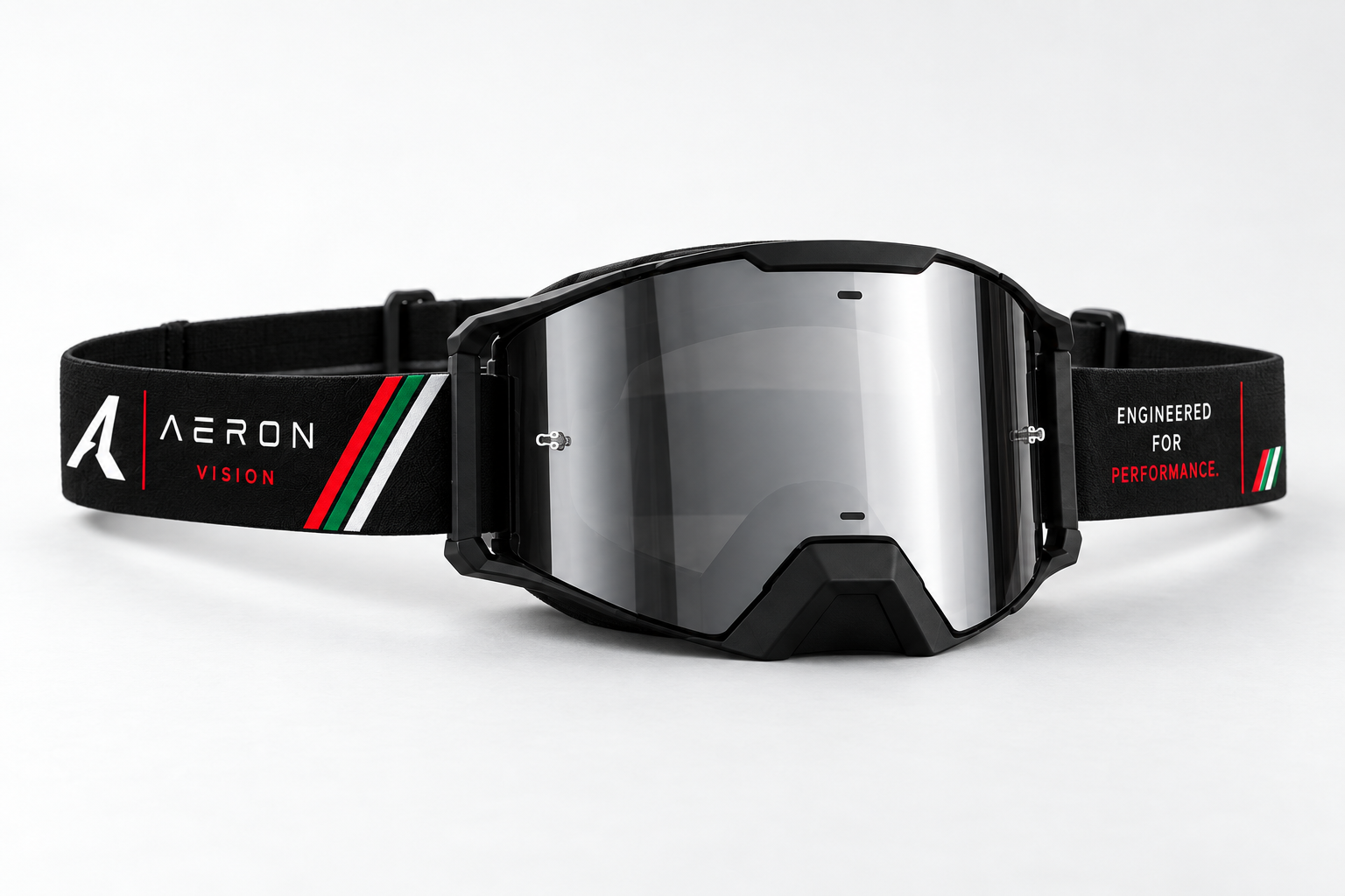 Black-strap AERON MX PRO three-quarter view